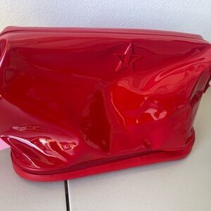 Jeffree Star Glossy Red Cosmetic Bag & autograph mirror